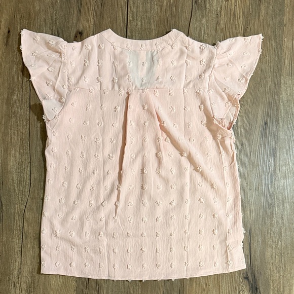 Pink Ruffle Sleeve Top - Picture 4 of 5